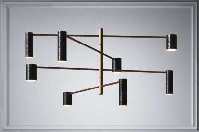 现代吊灯3D模型下载